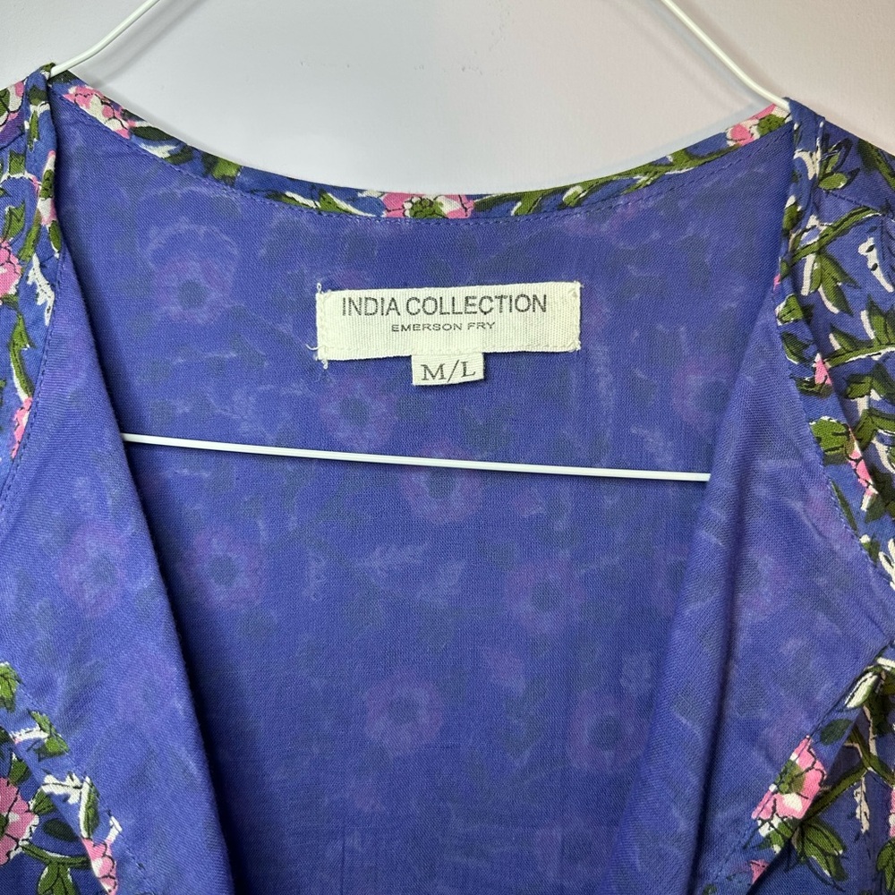Emerson Fry Purple Flutter Sleeve Sundress - Picture 5 of 5